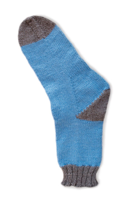 Basispatroon teen-eerst sokken