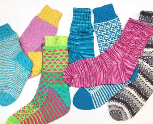 maattabellen voor sokken breien
