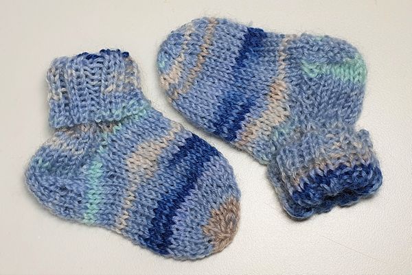 sokken breien - baby sokken