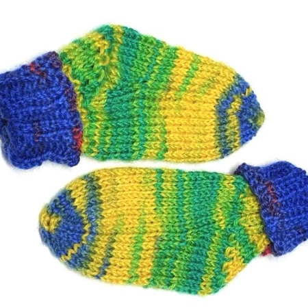 Patroon baby sokken breien vanaf de teen