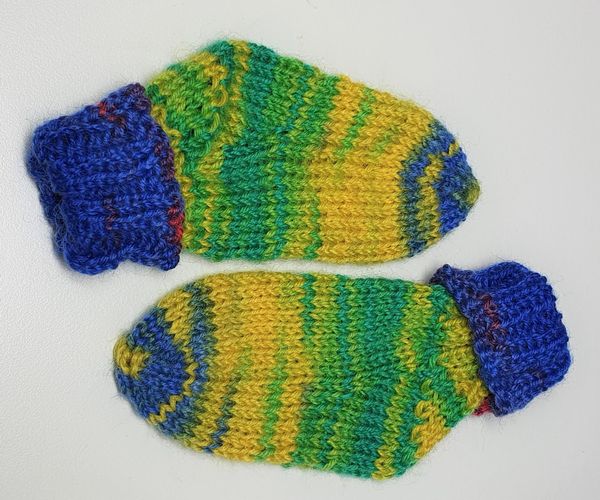 sokken breien - baby sokken vanaf de teen